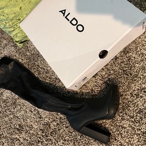 Aldo Black over the knee boots